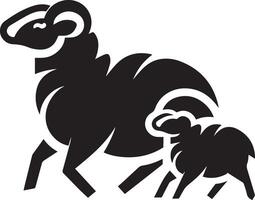 Sheep Minimalist Design vector