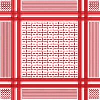 Red keffiyeh scarf fabric pattern background vector