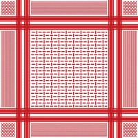 Red keffiyeh scarf fabric pattern background vector