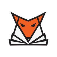 Fox face logo vector