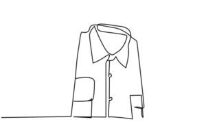 clean folded tidy shirt line art vector