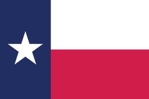 Texas estado bandera ilustración. Texas bandera. vector