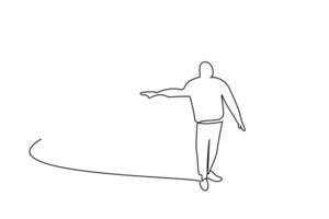 adult man pointing finger away full body length line art vector