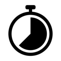 plano reloj icono para gráfico diseño, logo, web sitio, social medios de comunicación, móvil aplicación, ilustración vector