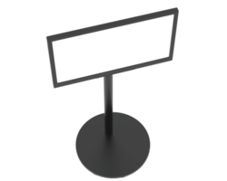 Screen television stand isolated on background. 3d rendering - illustration png