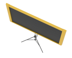 scherm projector muur geïsoleerd Aan achtergrond. 3d renderen - illustratie png