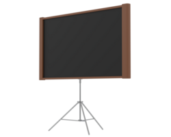 scherm projector muur geïsoleerd Aan achtergrond. 3d renderen - illustratie png