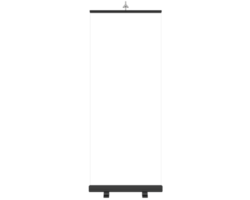 Screen vertical stand isolated on background. 3d rendering - illustration png