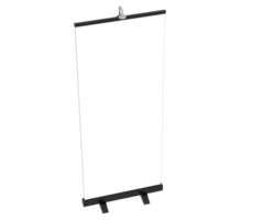 Screen vertical stand isolated on background. 3d rendering - illustration png