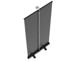 Screen vertical stand isolated on background. 3d rendering - illustration png