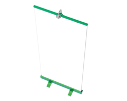 Screen vertical stand isolated on background. 3d rendering - illustration png