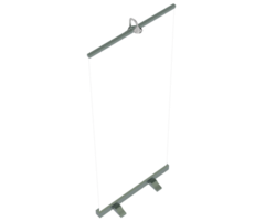 Screen vertical stand isolated on background. 3d rendering - illustration png