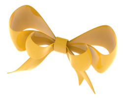 Jewelry bow isolated on background. 3d rendering - illustration png