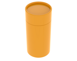 crema vaso isolato su sfondo. 3d interpretazione - illustrazione png