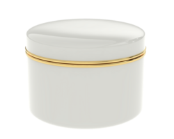 Cream jar isolated on background. 3d rendering - illustration png