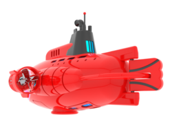 Submarine isolated on background. 3d rendering - illustration png