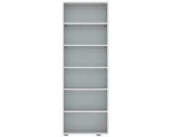 Tall tiered bookcase isolated on background. 3d rendering - illustration png