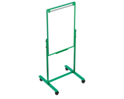 Tall whiteboard isolated on background. 3d rendering - illustration png