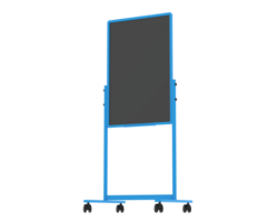 Tall whiteboard isolated on background. 3d rendering - illustration png