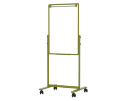 Tall whiteboard isolated on background. 3d rendering - illustration png