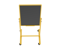 Tall whiteboard isolated on background. 3d rendering - illustration png