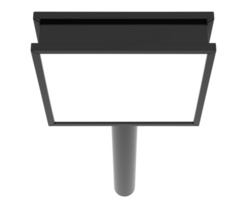 LED single teken geïsoleerd Aan achtergrond. 3d renderen - illustratie png