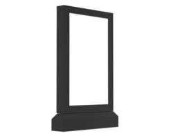 LED single teken geïsoleerd Aan achtergrond. 3d renderen - illustratie png