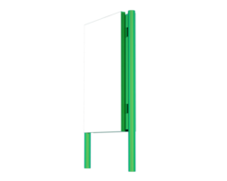 LED single teken geïsoleerd Aan achtergrond. 3d renderen - illustratie png