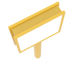 LED single teken geïsoleerd Aan achtergrond. 3d renderen - illustratie png