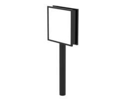 LED Célibataire signe isolé sur Contexte. 3d le rendu - illustration png