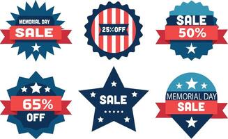 Discount Label Illustration Set vector