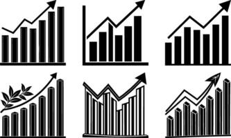 visualización economía grafico vector