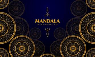 Golden mandala background design. vector