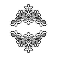 Classic ornament design for elements floral vector