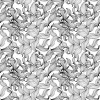 Image of leaf patterns that overlap each other. vector