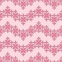 Cross Stitch. Geometric ethnic patterns. Design for Clothing, fabric, batik, Knitwear, Embroidery, Ikkat, Pixel pattern. vector
