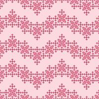 Cross Stitch. Geometric ethnic patterns. Design for Clothing, fabric, batik, Knitwear, Embroidery, Ikkat, Pixel pattern. vector