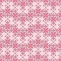 Cross Stitch. Geometric ethnic patterns. Design for Clothing, fabric, batik, Knitwear, Embroidery, Ikkat, Pixel pattern. vector