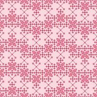 Cross Stitch. Geometric ethnic patterns. Design for Clothing, fabric, batik, Knitwear, Embroidery, Ikkat, Pixel pattern. vector