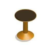 icons, modeling, sitting, furniture design in an isometric projection, top view. vector