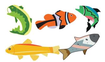 Fish Design Collection. vector