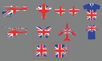 UK Flag Collection. vector