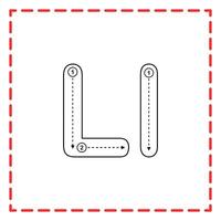 tracing alphabet set l vector