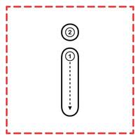alphabet tracing ii illustration vector