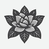 Stunning Gardenia Flower Silhouette Designs vector