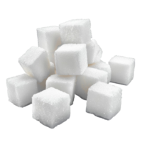 zucchero cubi su un' trasparente sfondo ai-generato png