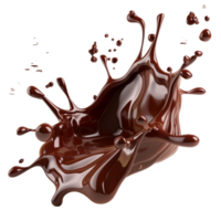 cioccolato spruzzo ai-generato png