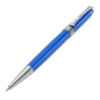 une bleu stylo sur une transparent Contexte généré par ai png