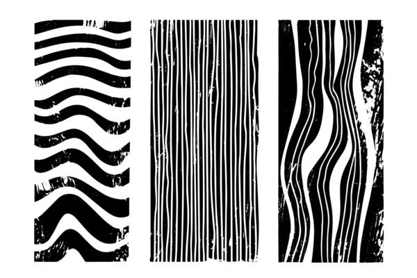 Abstract Brush Stroke Shapes Modern Design Elements with Organic Texture and Grunge Background.