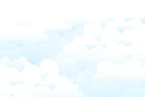 Background of clouds in a haze of white fog vector